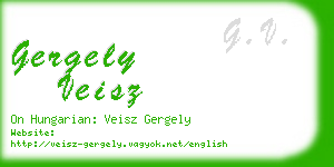 gergely veisz business card